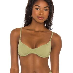 Weworewhat Vintage Bra Bikini Top & Ruched Bottom